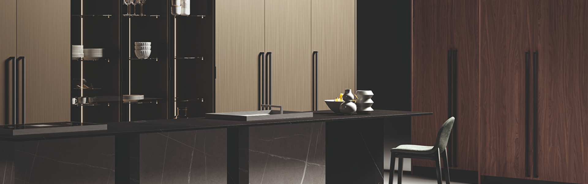 Модель, отличающаяся простыми, строгими линиями, способными придать легкость даже сложным поверхностям