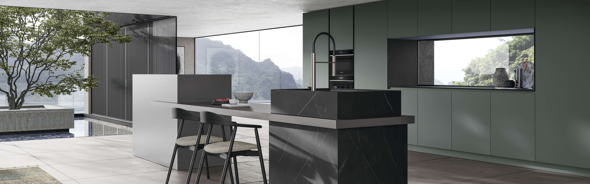 Кухня, в которой использованы материалы высочайшего качества. Представьте, что эта кухня создана специально для вас, и вдохновитесь следующими композициями, чтобы оформить ее в соответствии со своими вкусами и потребностями.