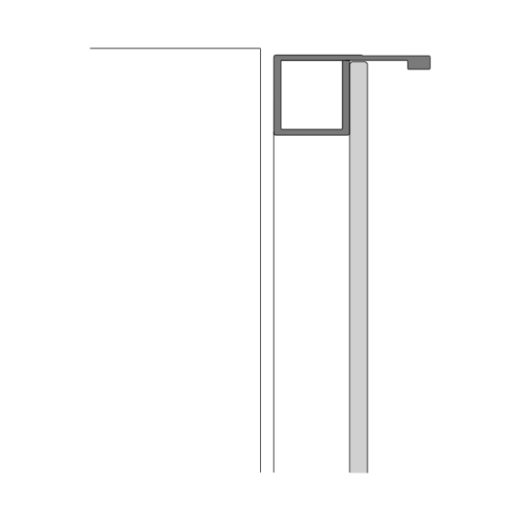 Дверь с алюминиевой рамой и закаленным стеклом дымчато-серого цвета или с эффектом ткани